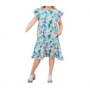 NEW LAYERZ CLOTHING aloha dress in blue